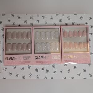 Glamnetic Press On Nails Pinch Me, Bailey, Bare Bliss, NIP GWP Nude Spring